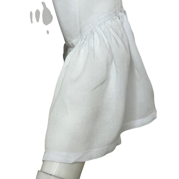 Boheme Skemo Daydream Mini Dress S White Yellow Green Embroidered Beads Tassels - Picture 14 of 16